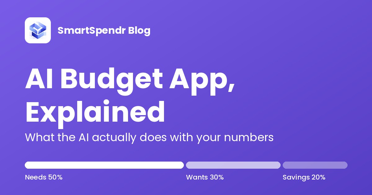 AI Budget App, Explained: what the AI actually does with your numbers